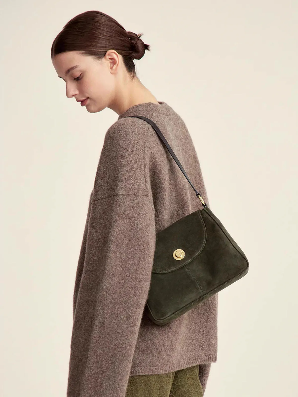 Suede French Casual Shoulder Bag