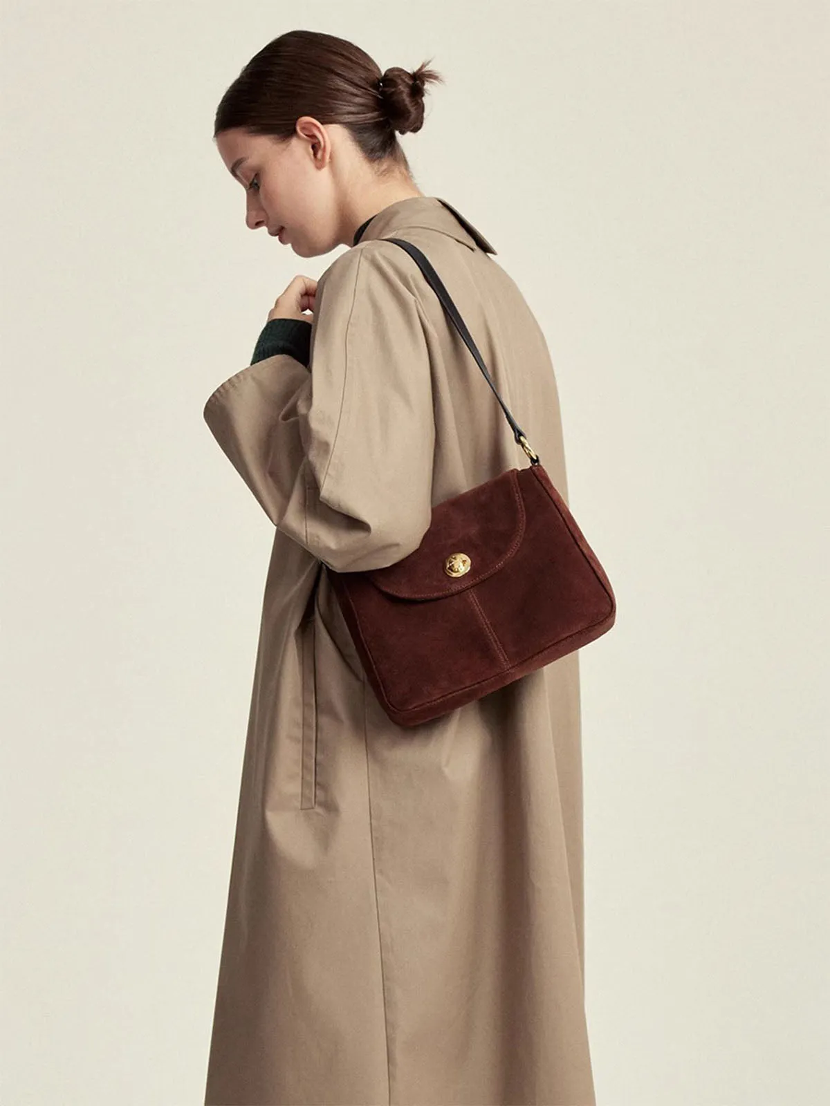 Suede French Casual Shoulder Bag