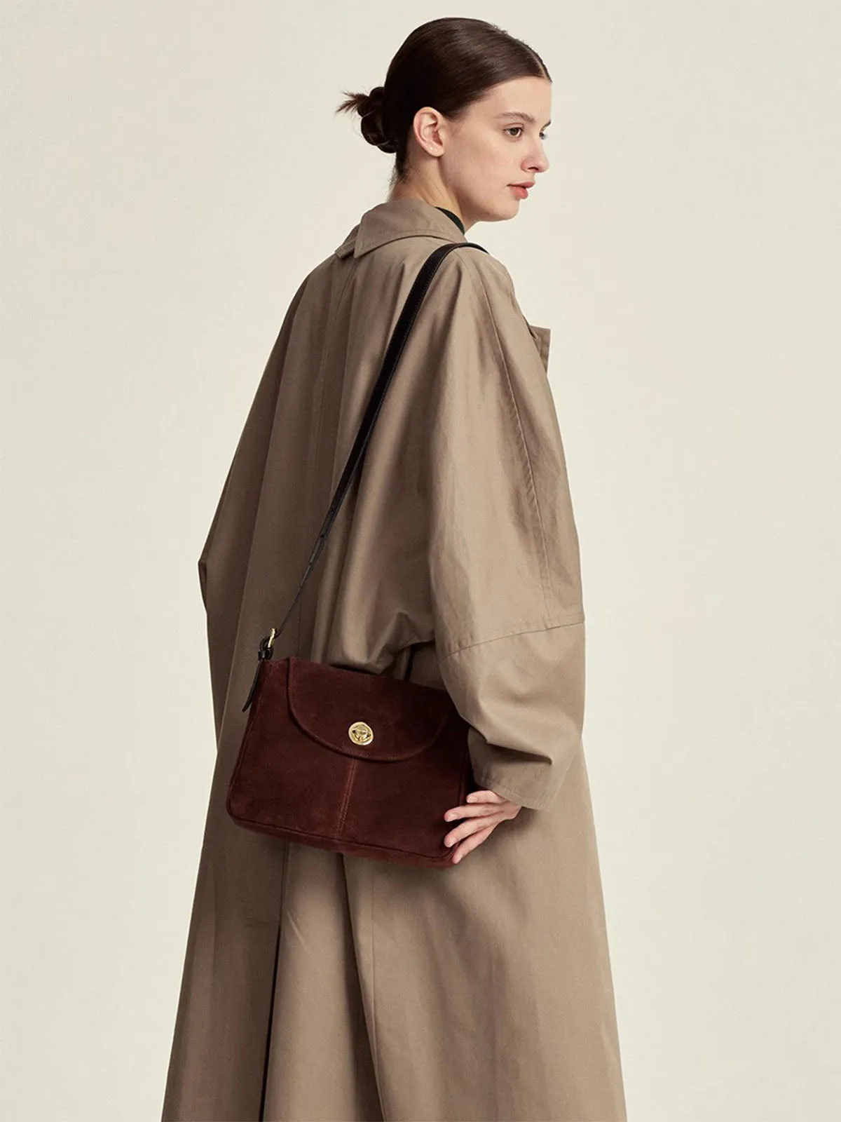 Suede French Casual Shoulder Bag