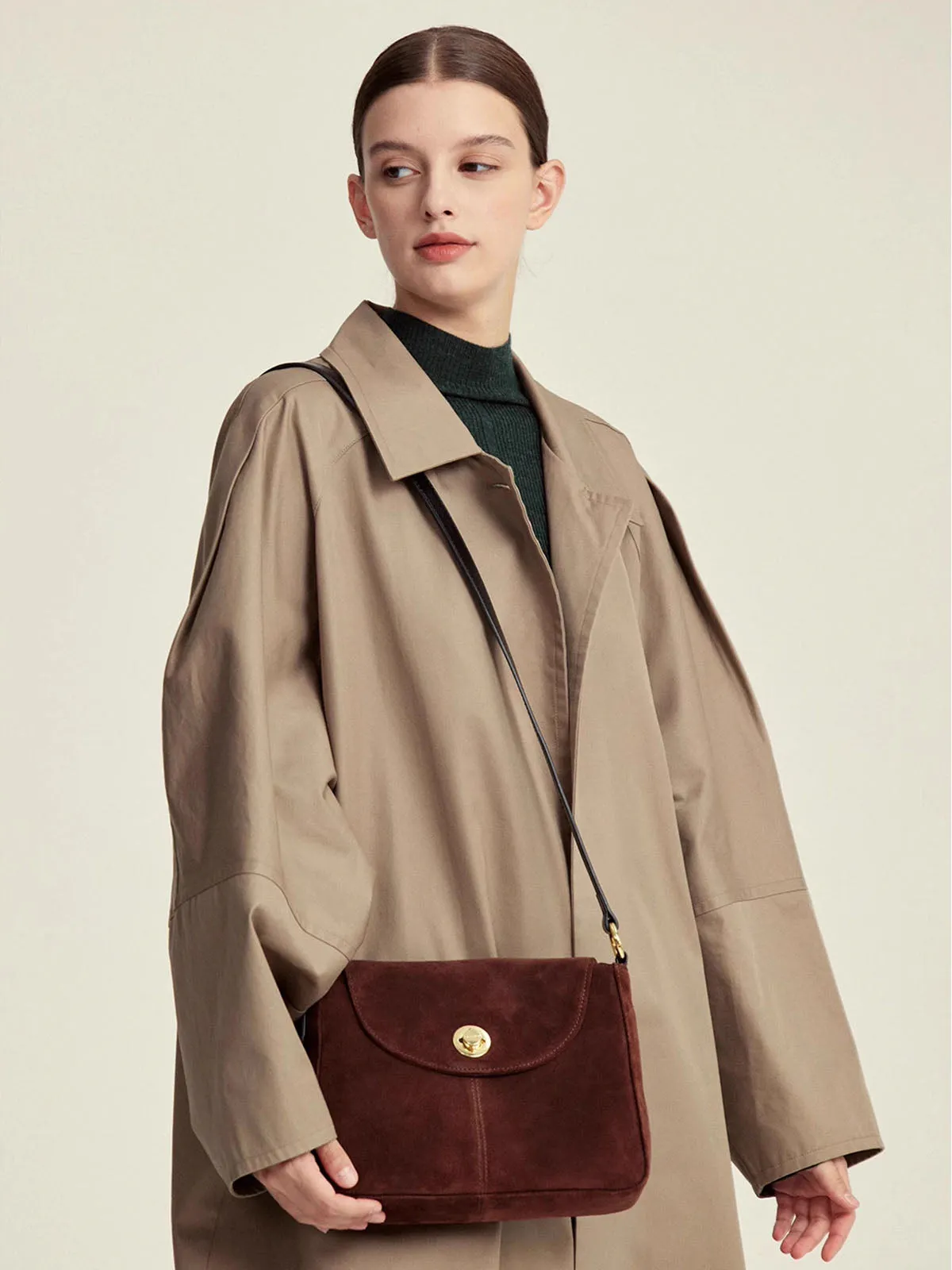 Suede French Casual Shoulder Bag