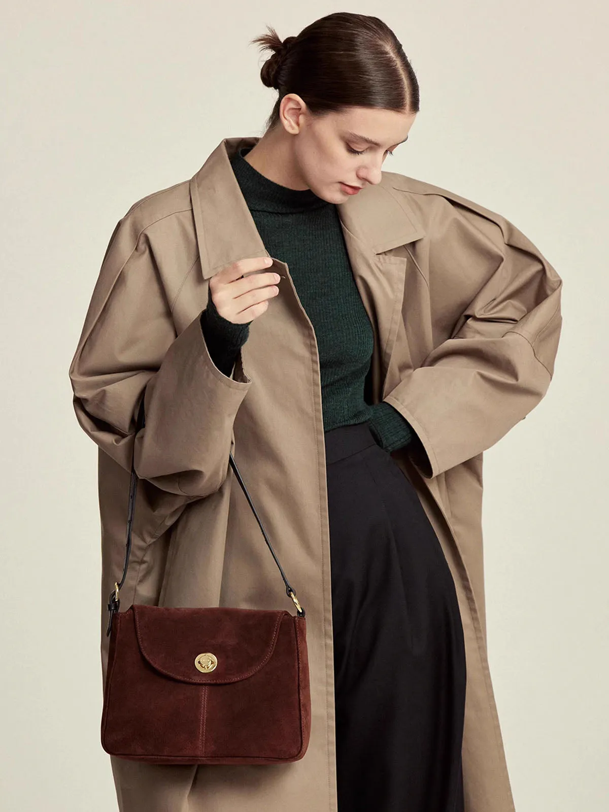 Suede French Casual Shoulder Bag