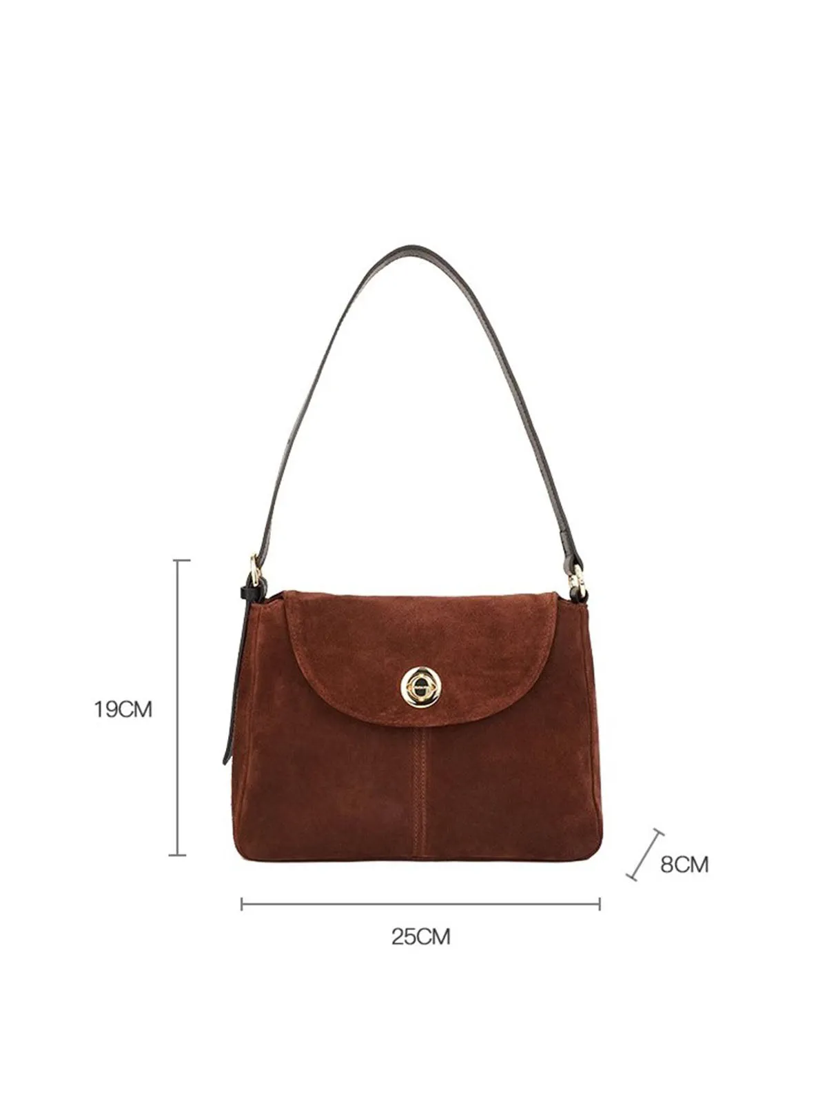 Suede French Casual Shoulder Bag