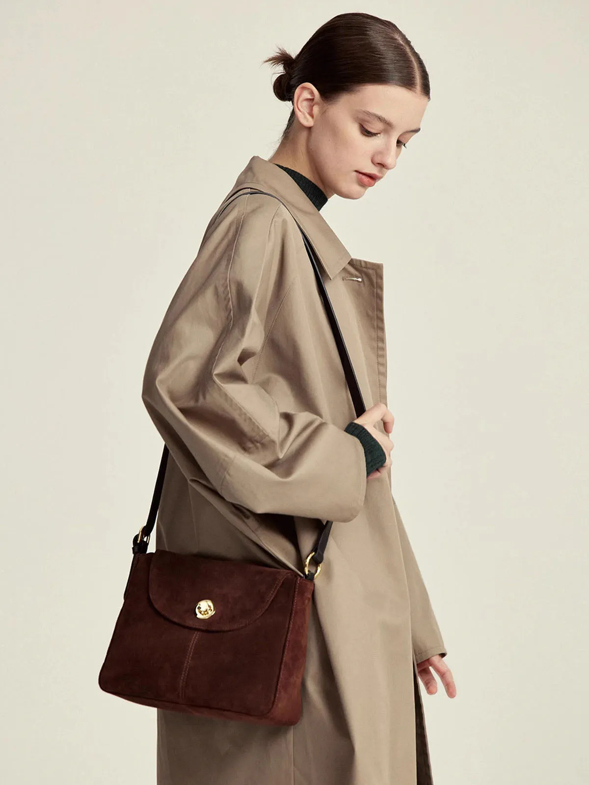 Suede French Casual Shoulder Bag