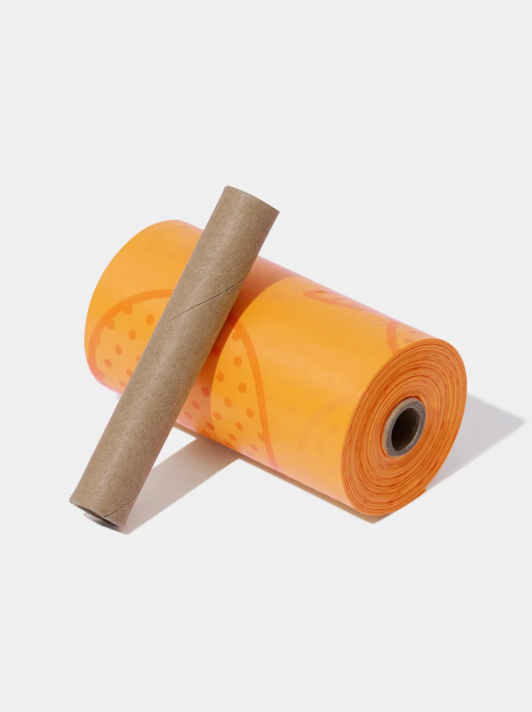 Tangerine Pet Poop Bags & Dispenser (1 Dispenser   1 Roll)