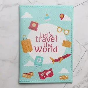 Travel Around the World Passport Cover 14.5*10cm