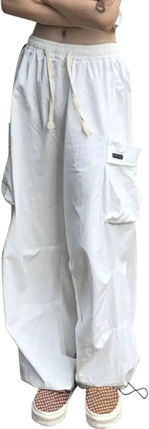 Wide Leg Pants for Women Winter Slim Business Palazzo with Pockets High Waisted Elastic Waist