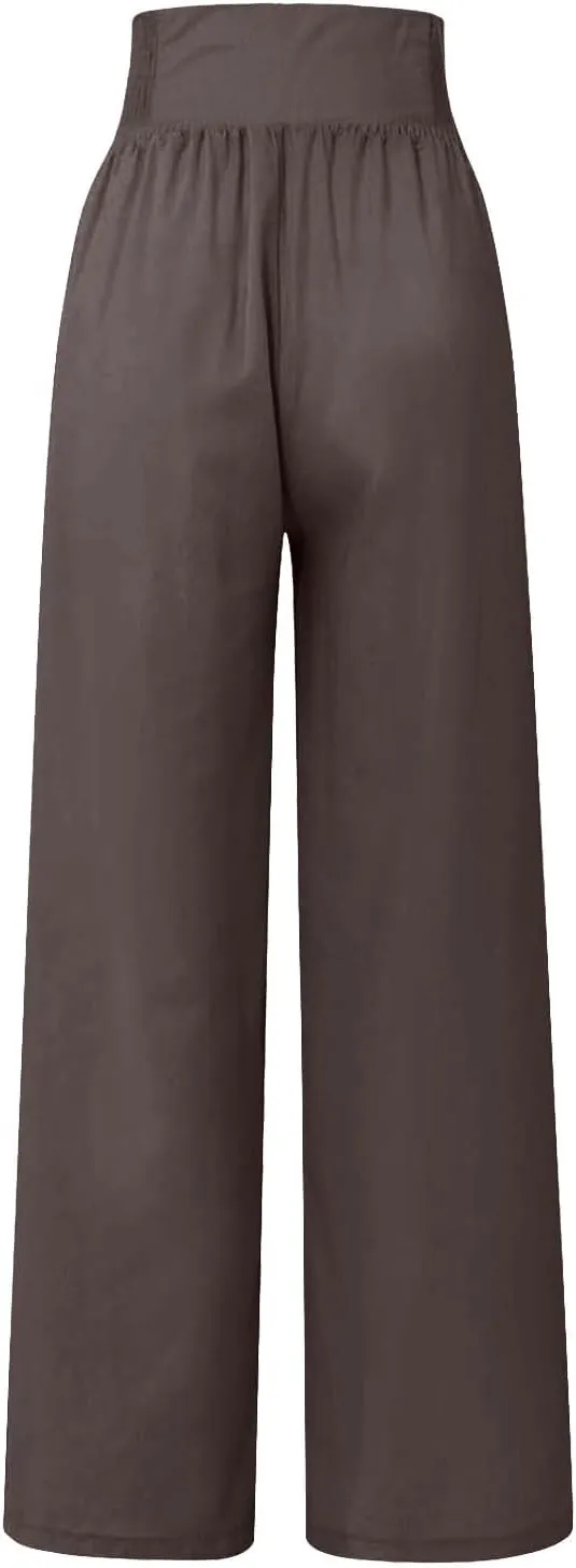 Women's Straight Leg Pants Winter flexie Hiking Thermal with Pockets Wide Leg Straight Leg