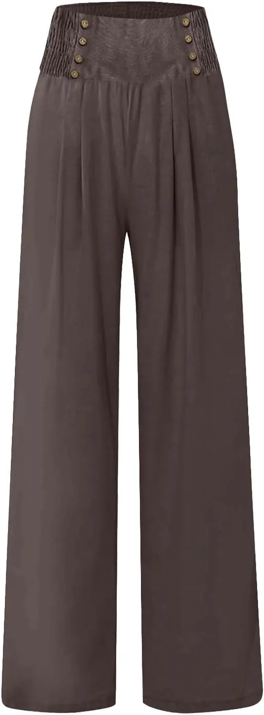 Women's Straight Leg Pants Winter flexie Hiking Thermal with Pockets Wide Leg Straight Leg