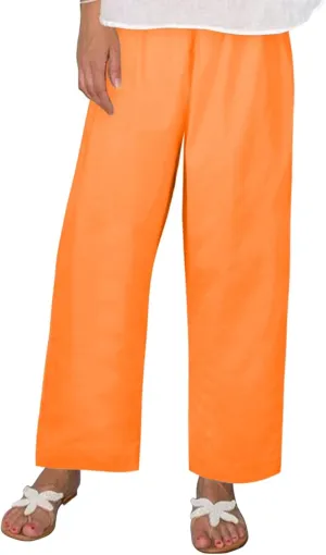 Womens Wide Leg Harem Pants Winter Lightweight Work Pants with Pockets Barrel Pants Fleece Lined
