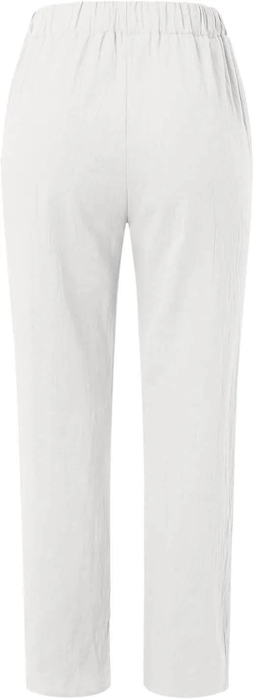 Womens Wide Leg Sweatpants Winter Opaque Beach Thermal with Pockets Barrel Pants Wide Leg
